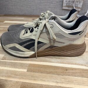 Reebok Nano Sneakers in Beige and Black Nano X